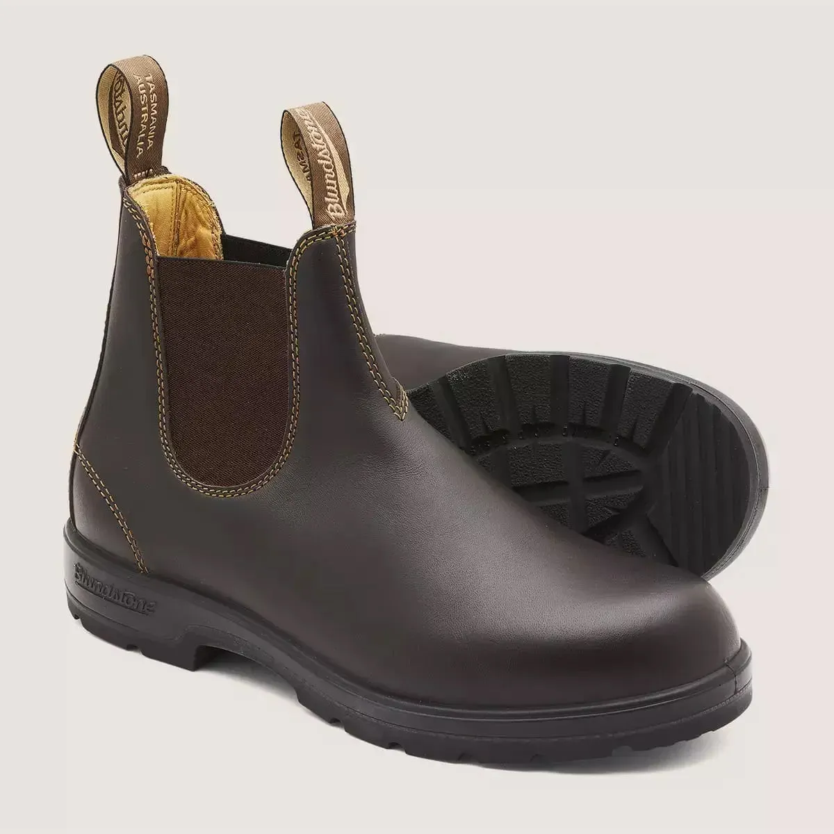 BLUNDSTONE 550 MEN'S CHELSEA BOOTS Protective Toe Guard Flexible Arch Bridge