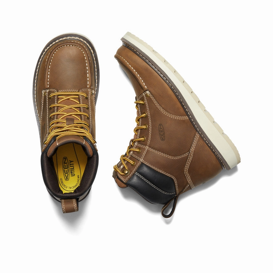 Men's Cincinnati 6" Boot (Soft Toe)  |  Belgian/Sandshell heel support shoes