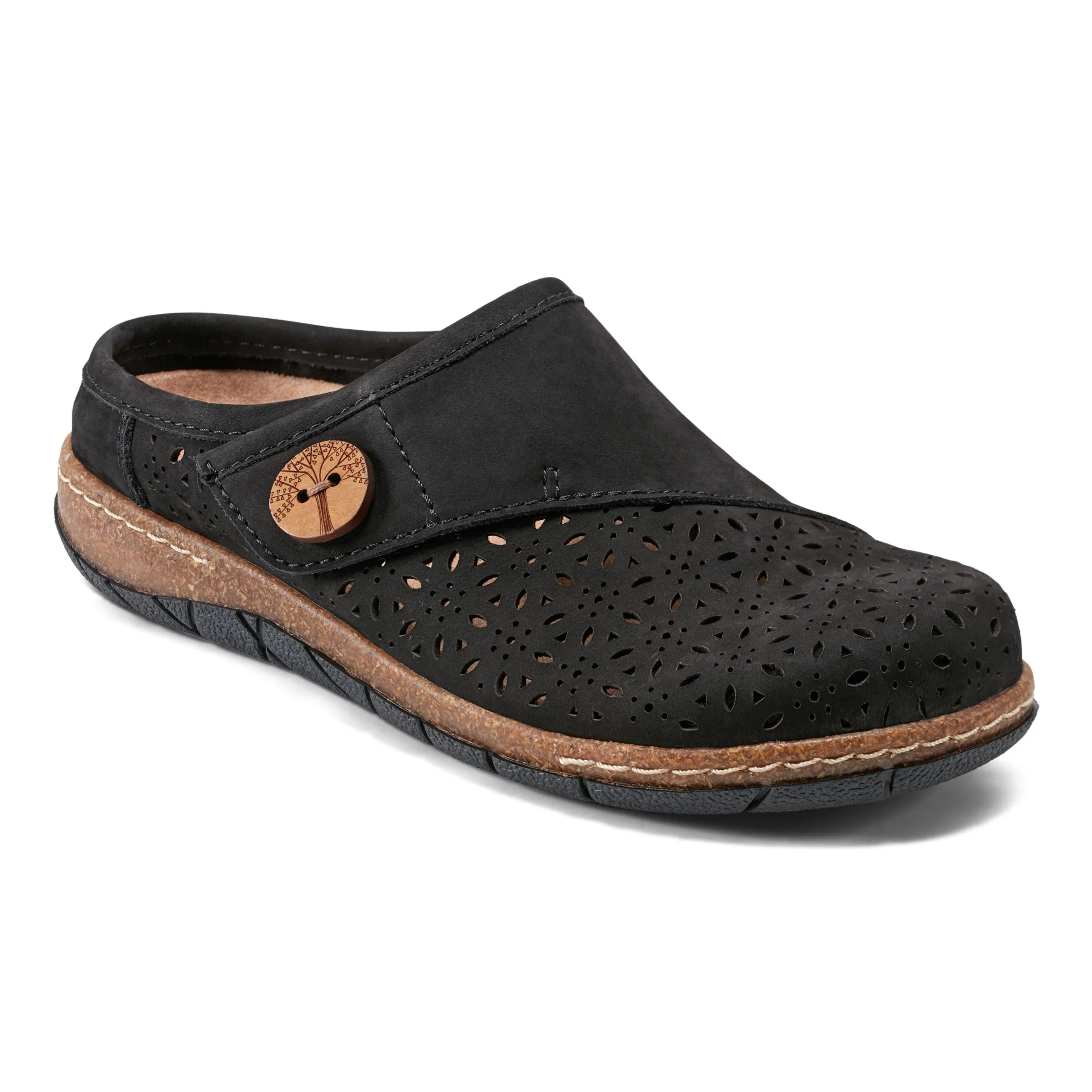 Impact Resistant Design Erinn Round Toe Casual Slip-on Flat Clogs