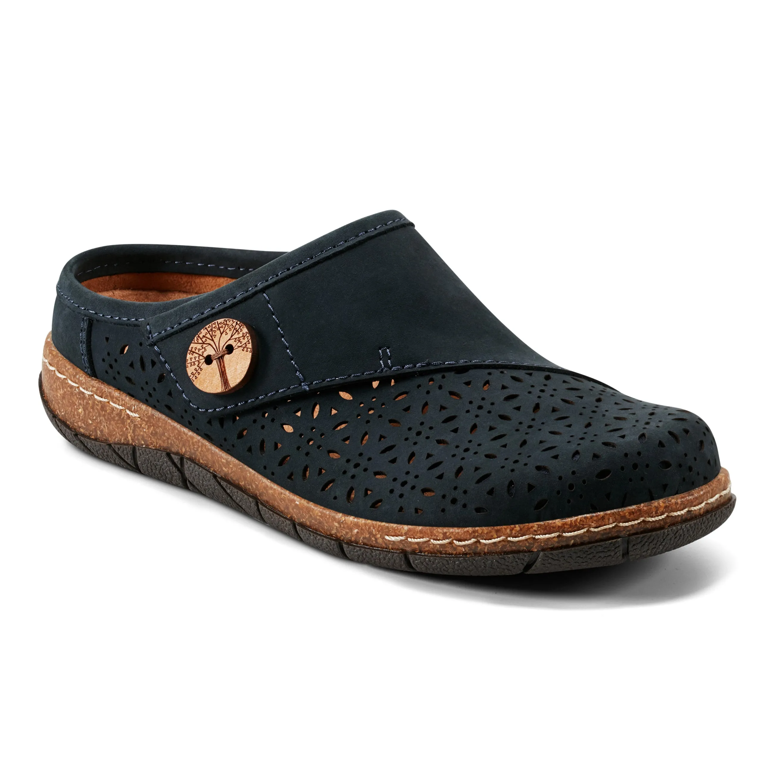 Durable Stitching Techniques least gym Erinn Round Toe Casual Slip-on Flat Clogs