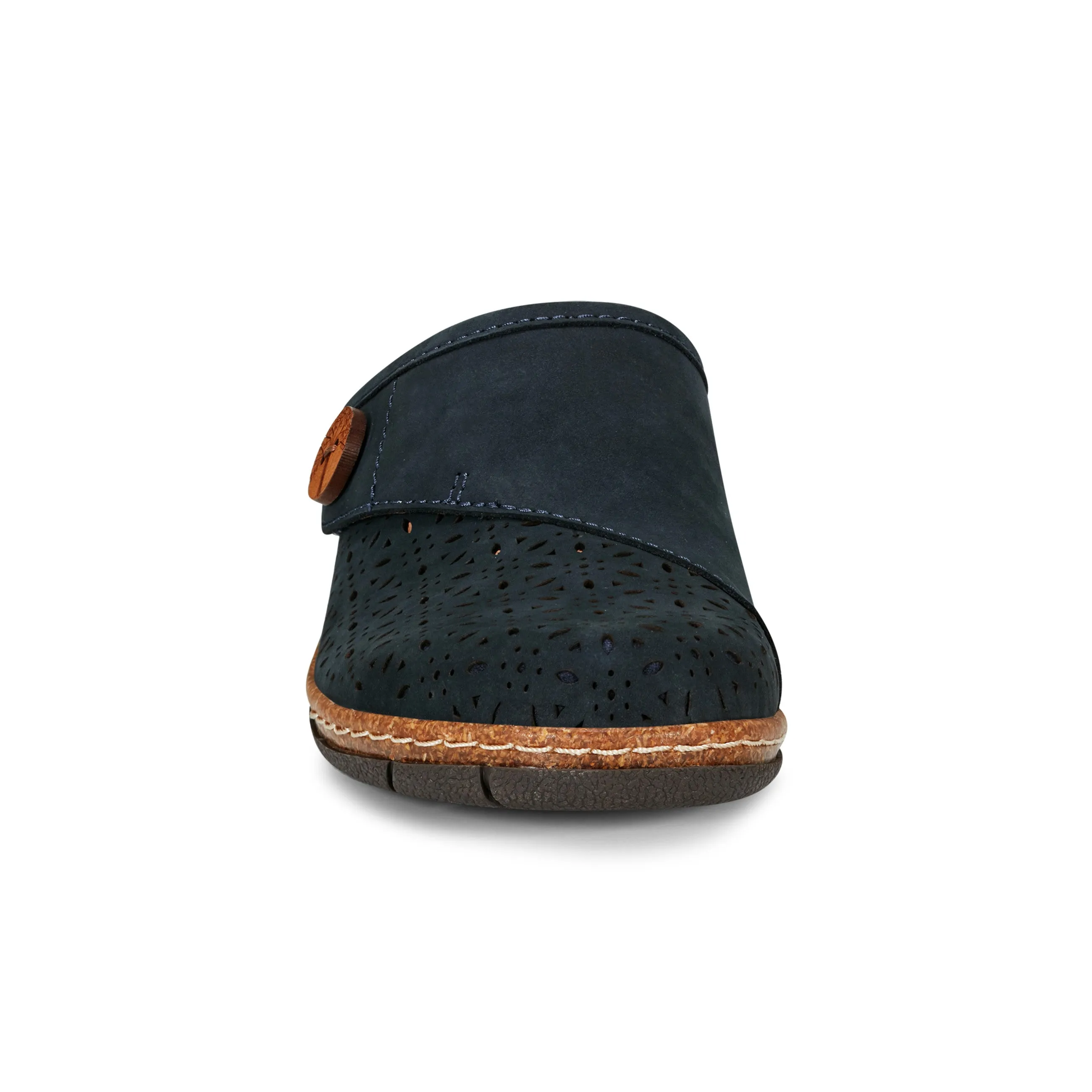 Erinn Round Toe Casual Slip-on Flat Clogs Sculpted cushioning tight - fit