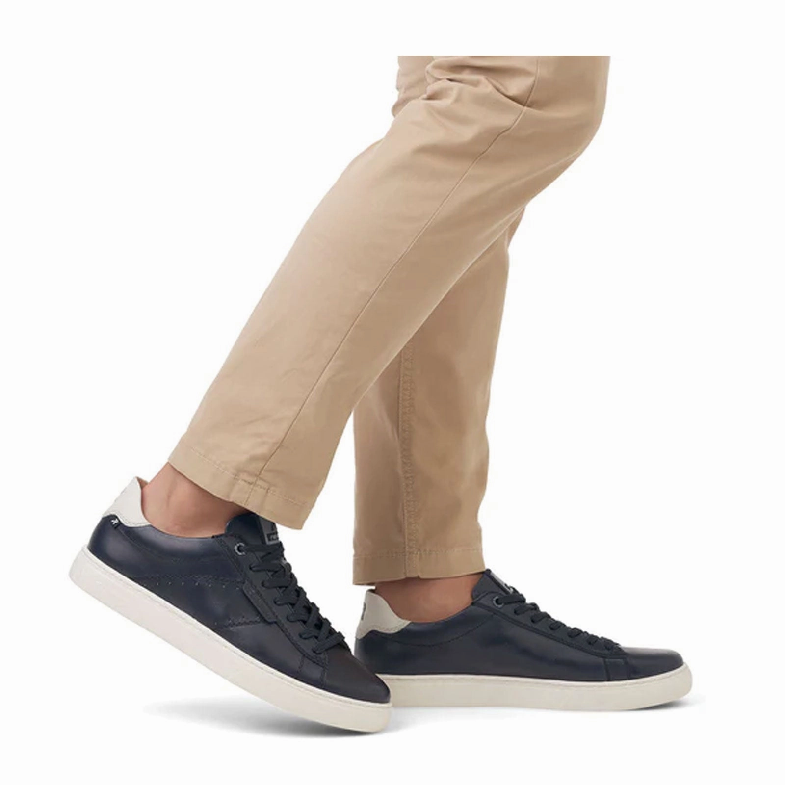 Rieker R-Evolution Nash U0704-14 Sneaker (Men) - Navy Draped Fabric Warm Palette