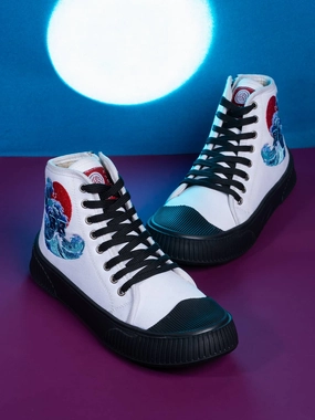 Antimicrobial Lining Fabric Ventilated Design Bacca Bucci Women's High-Top Sneakers - "Kawaii Kicks" Collection