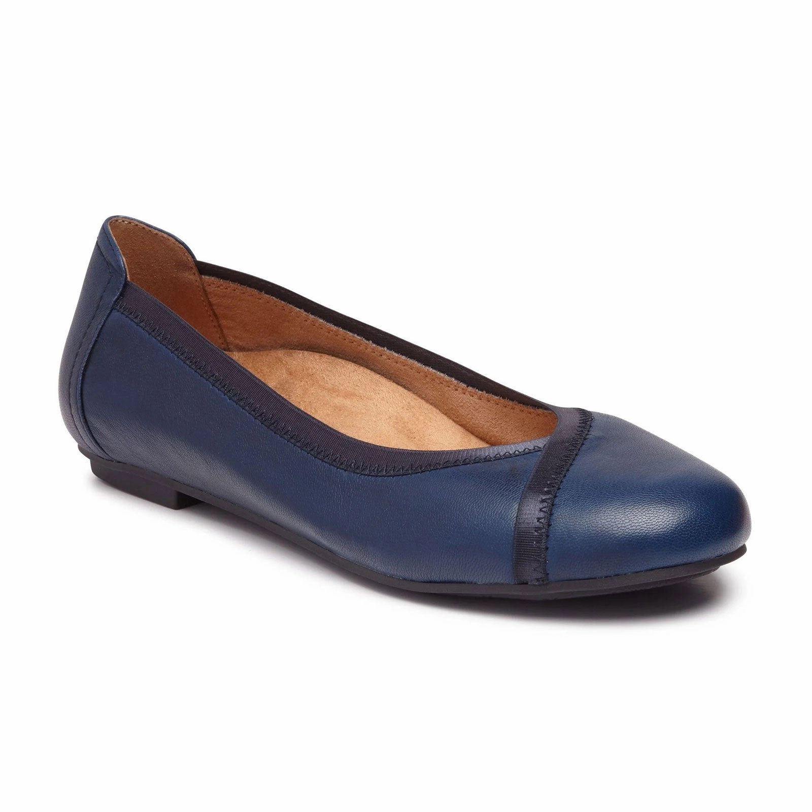 Vionic Caroll Ballet Flat (Women) - Navy Work Appropriate