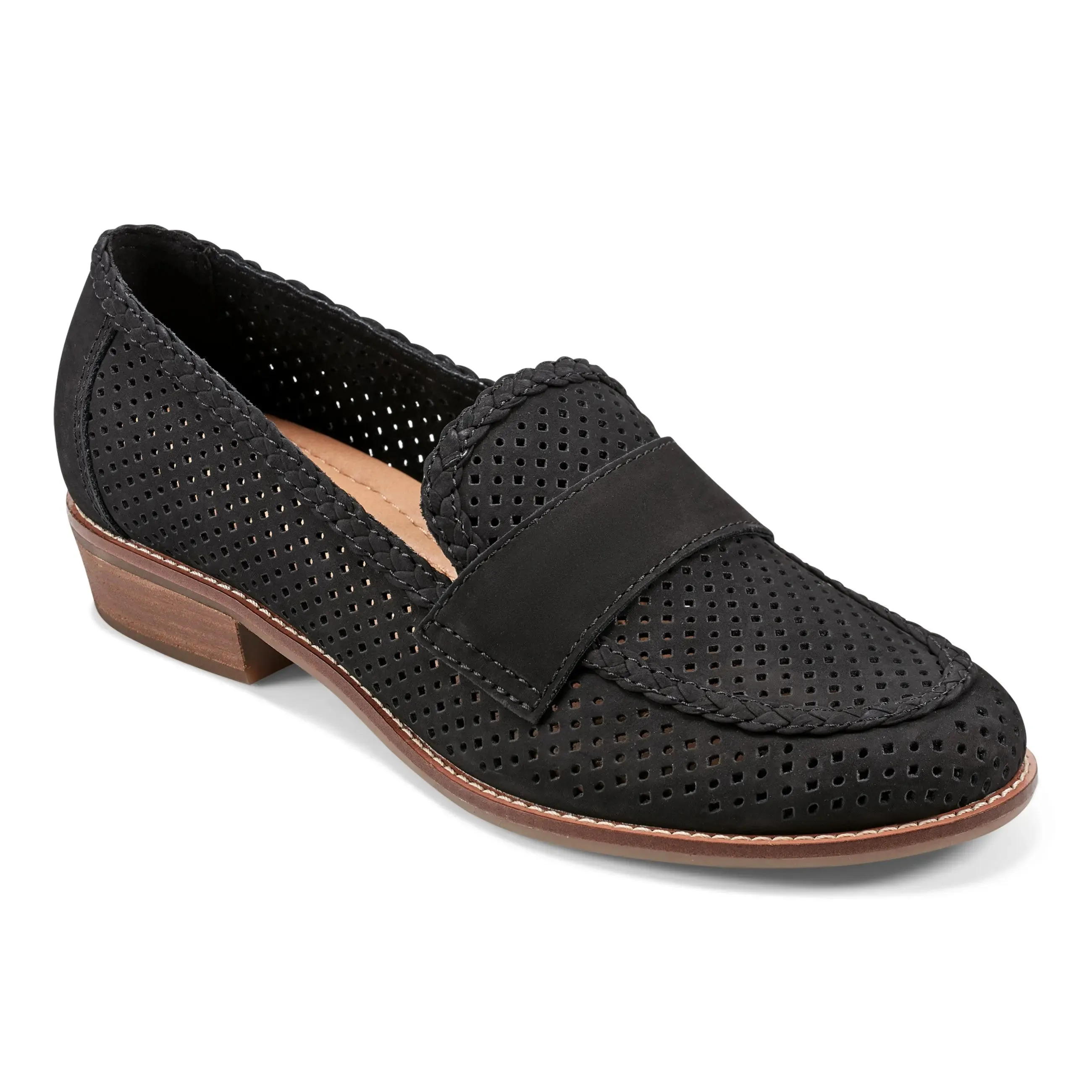 Evvie Casual Slip-On Perforated Loafers athletes' Reinforced Eyelet Durability