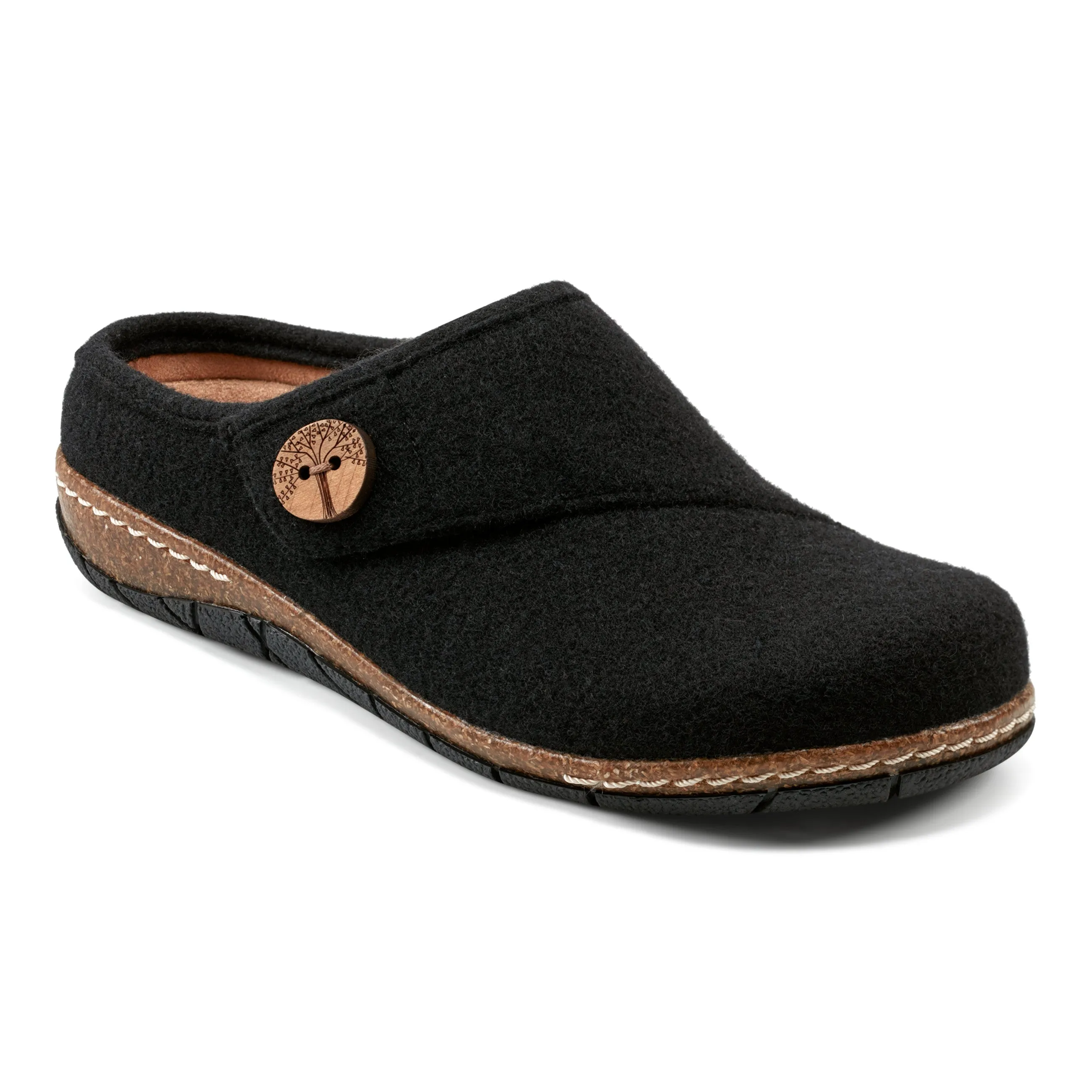 Water resistant coating Ezra Round Toe Casual Slip-on Flat Clogs