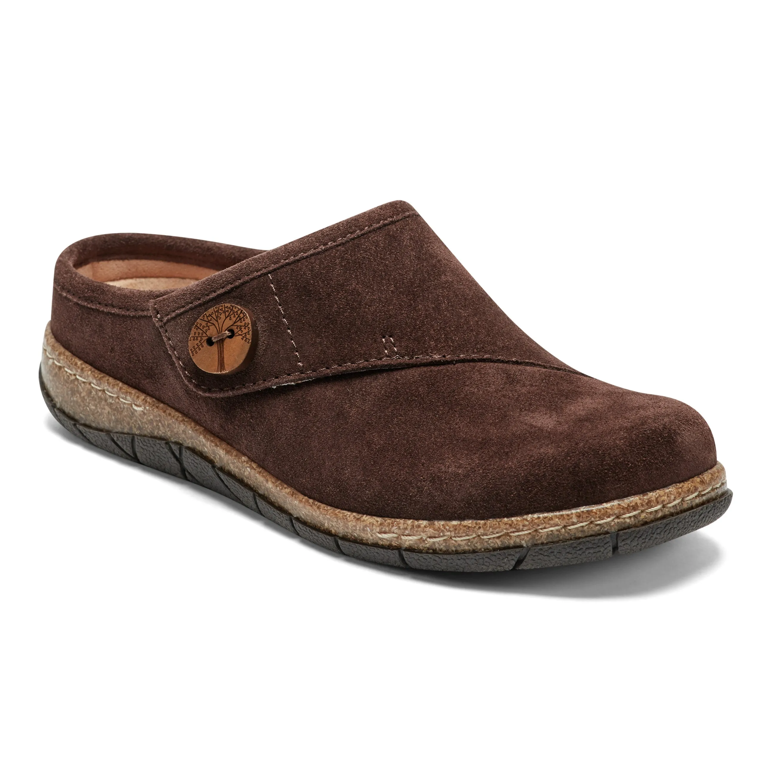 Ezra Round Toe Casual Slip-on Flat Clogs Refined fit