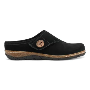 least waterproof Ezra Round Toe Casual Slip-on Flat Clogs