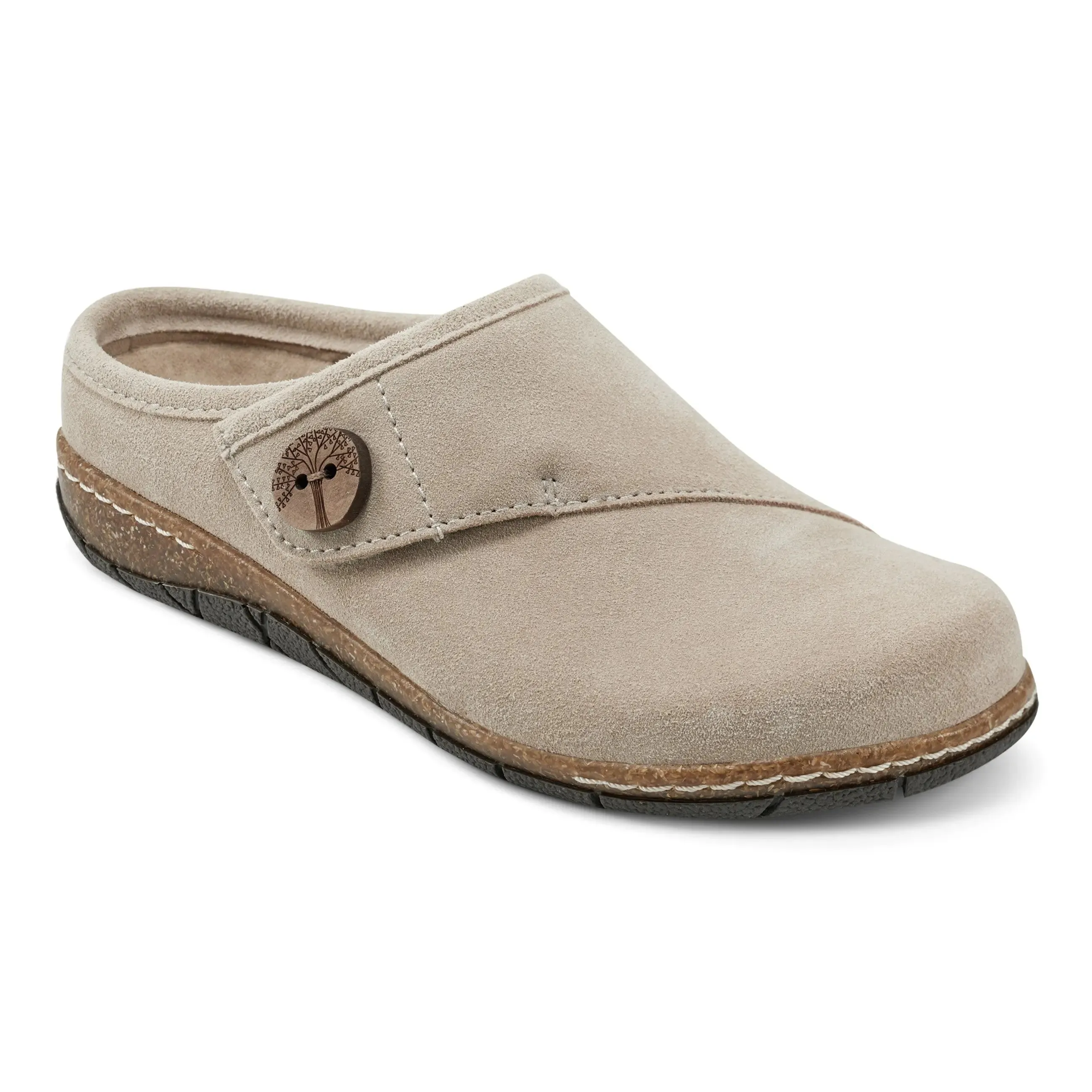 All Terrain Grip Elasticated Collar Ezra Round Toe Casual Slip-on Flat Clogs
