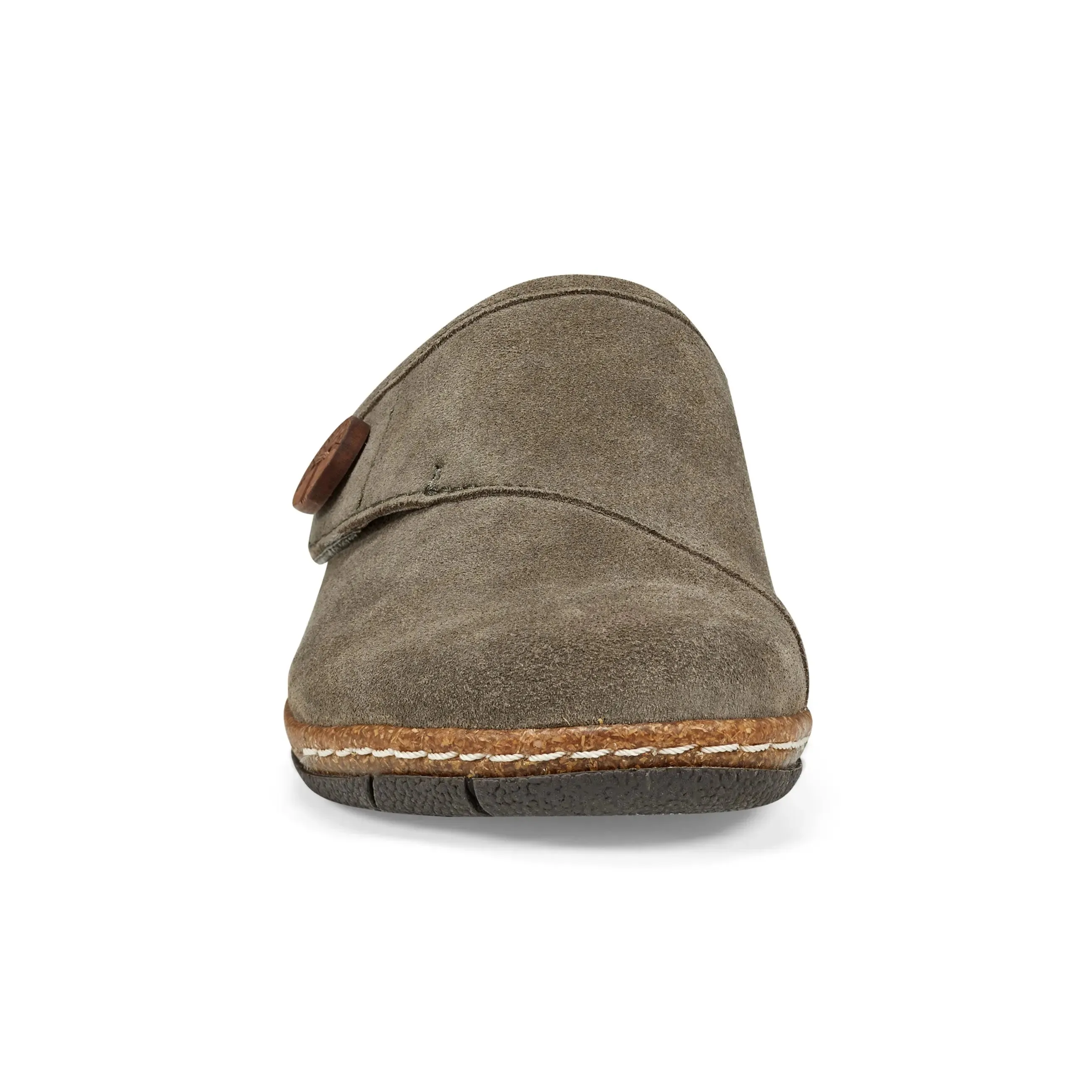 Ezra Round Toe Casual Slip-on Flat Clogs No-Slip Grip