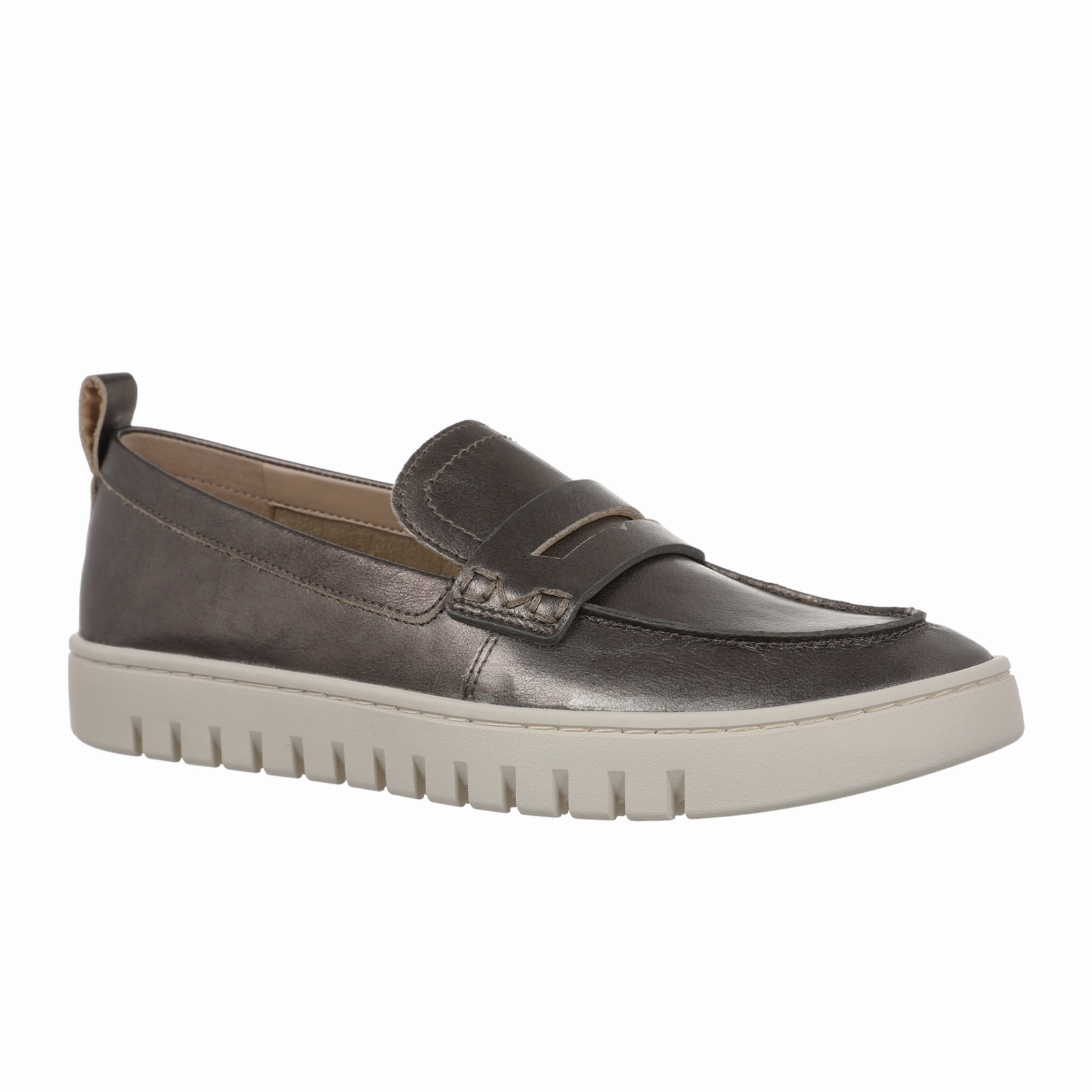 Contemporary Waist Vionic Uptown Loafer (Women) - Gunmetal Metallic