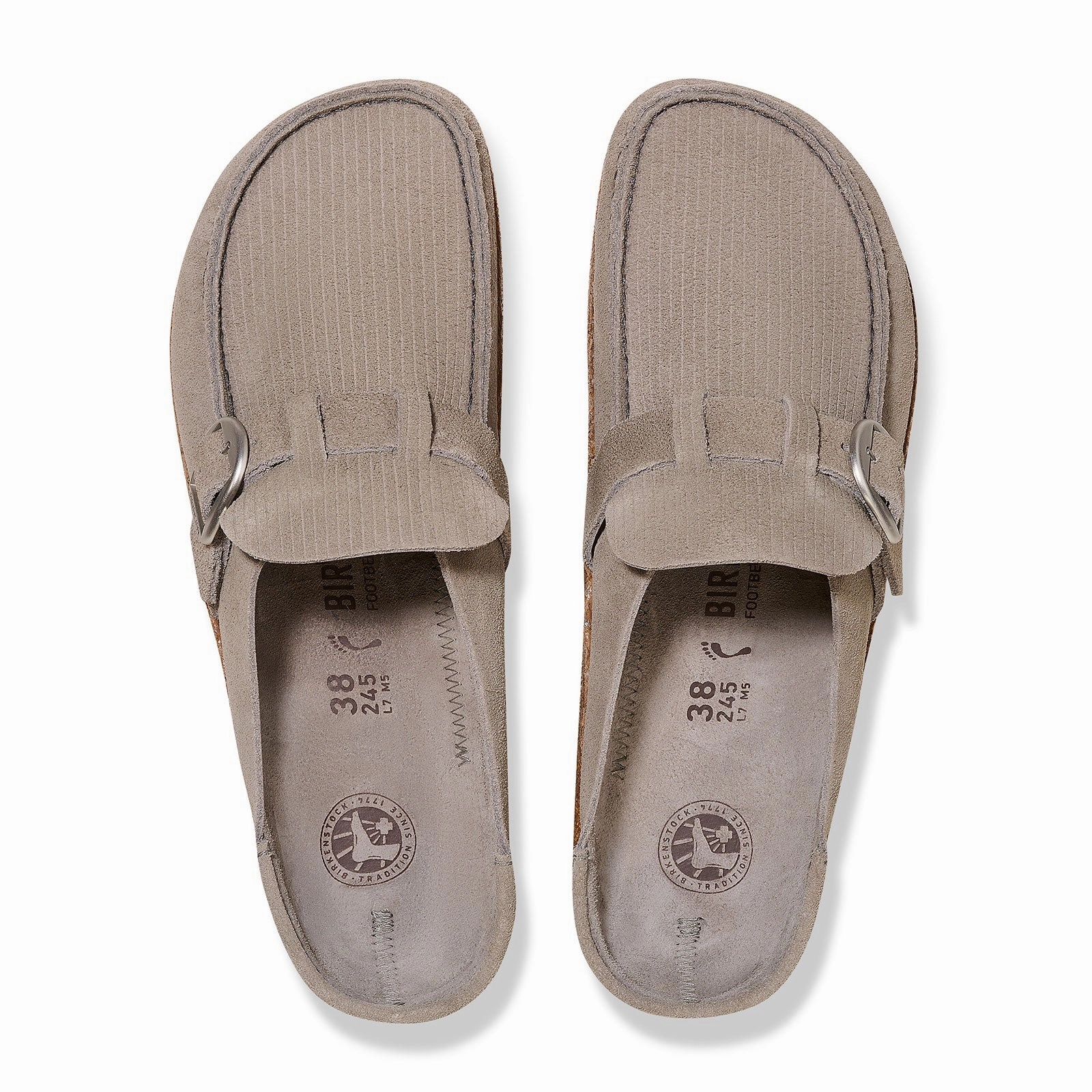 Birkenstock Buckley Narrow Clog (Women) - Corduroy Stone Coin High Neck Fashionable Design