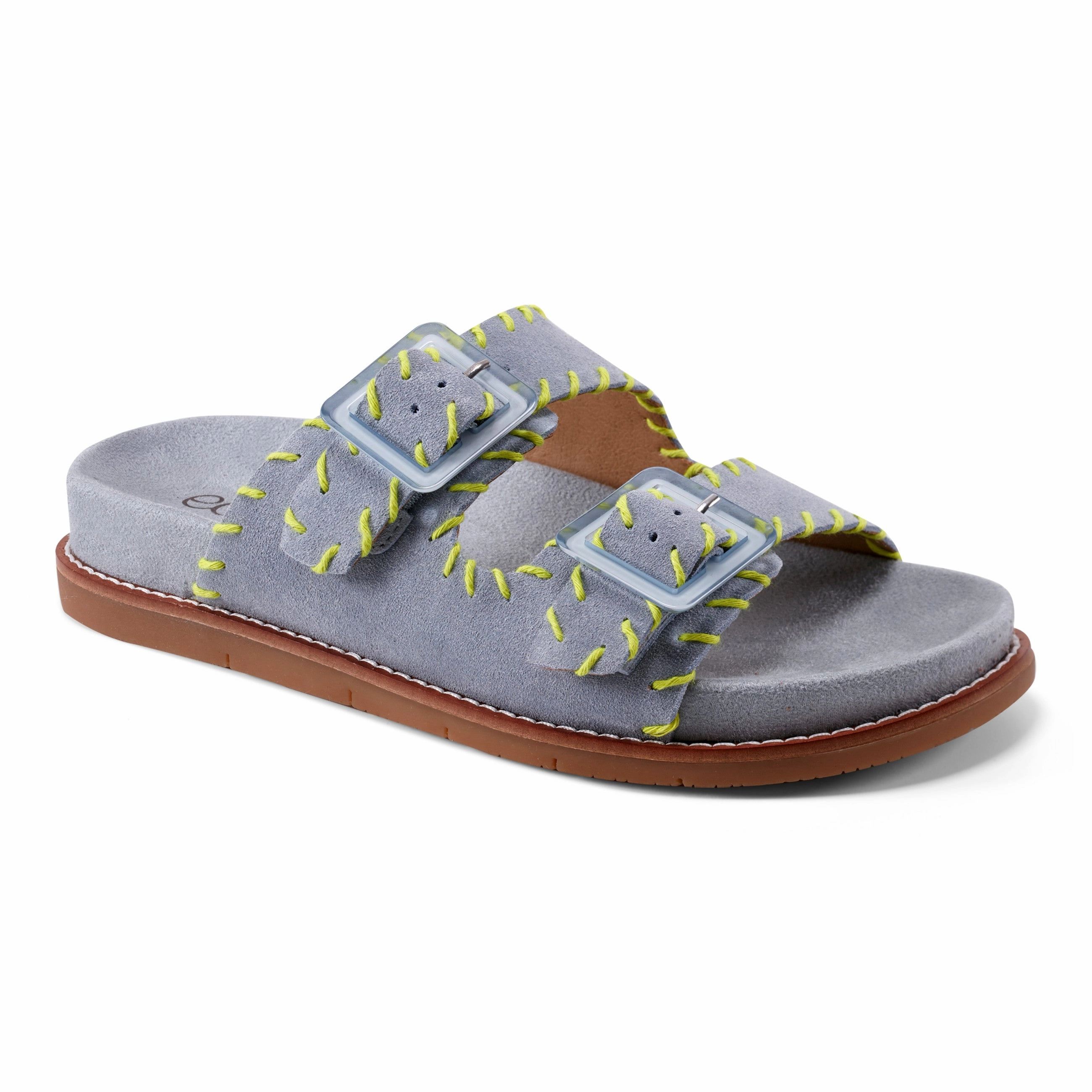 Fausto Round Toe Casual Flat Strappy Sandals Traction Enhancing Treads