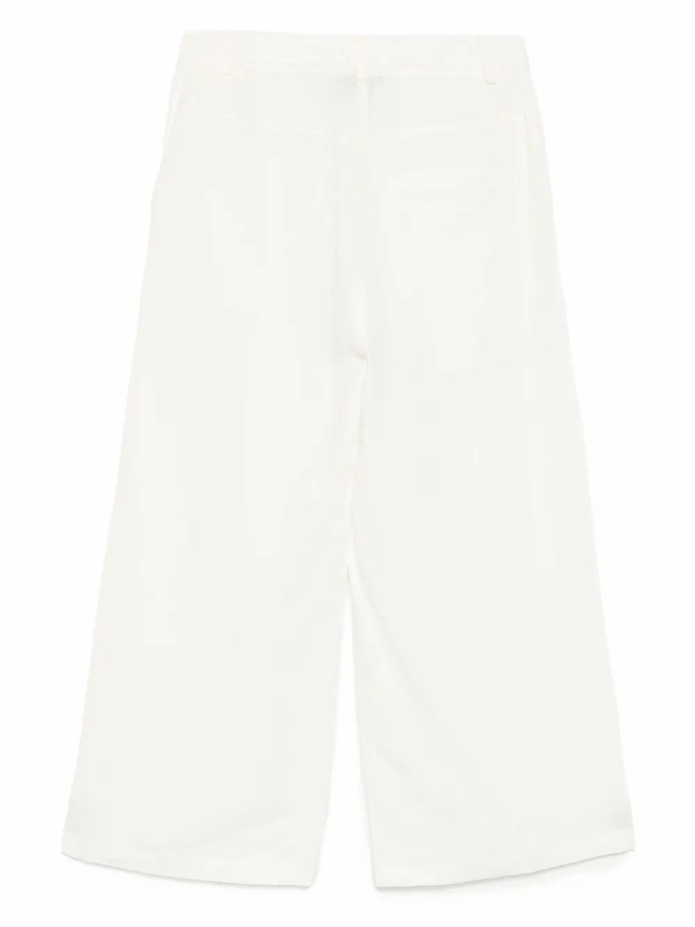 Art Glow AntiPilling Fabric Cropped Howard Pant in Ivory