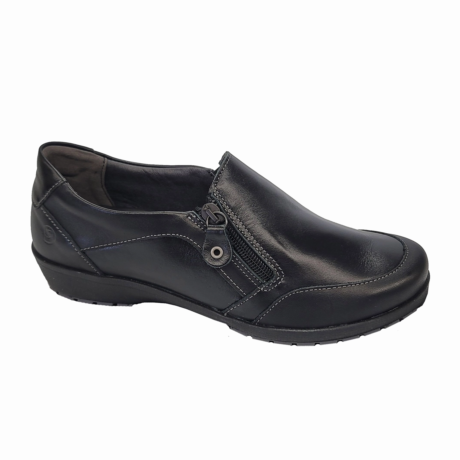 Work Vibes Clean Base Suave Chelsea Slip On  (Women) - Black