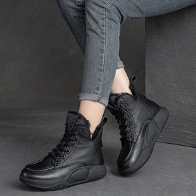 Winter Retro Woolen Warm Snow Boots lake Adaptive stability