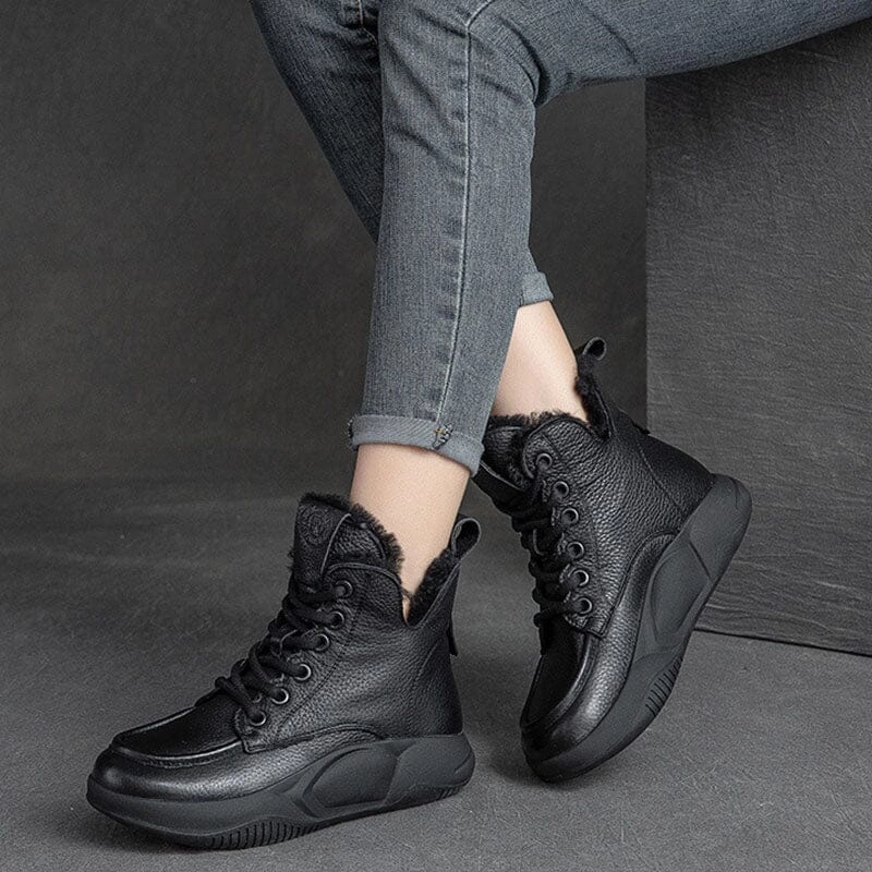 Canvas Winter Retro Woolen Warm Snow Boots