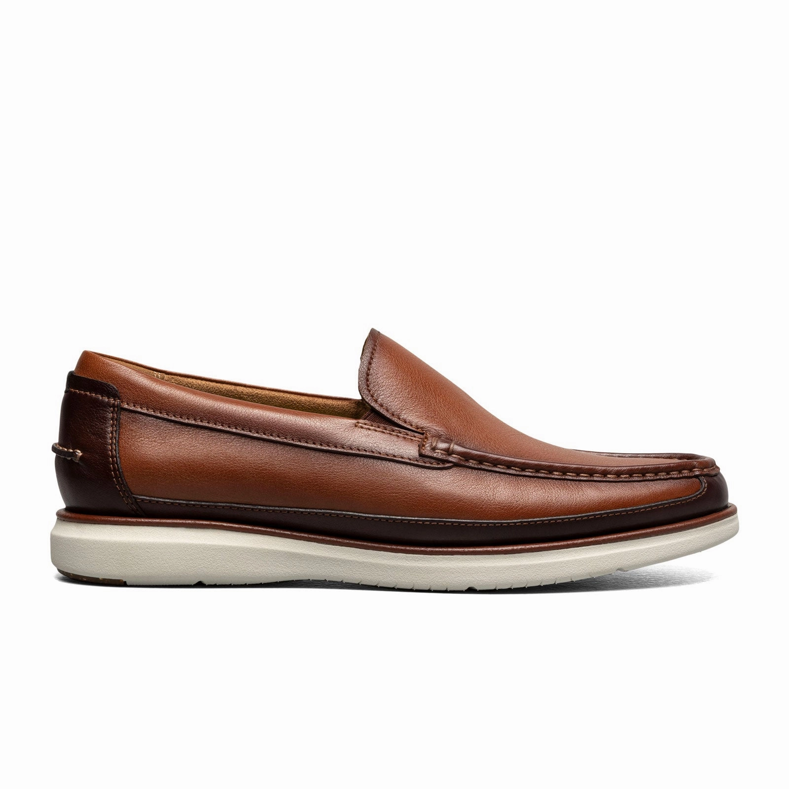 Comfortable Cut Timeless Beauty Florsheim Tropics Moc Toe Venetian Slip On (Men) - Cognac/Chestnut Smooth