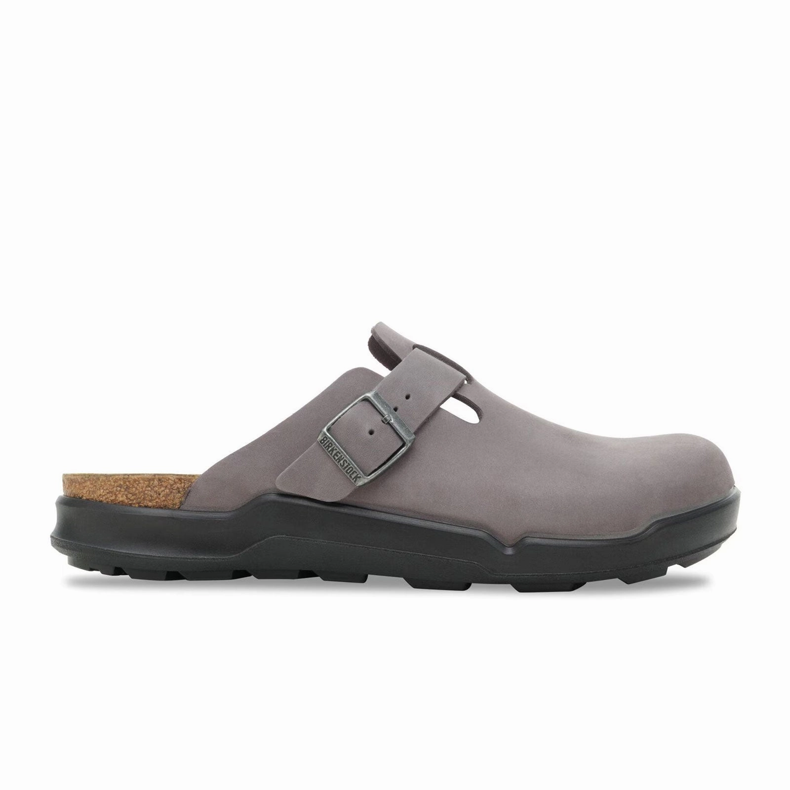 Flattering Shape Design Birkenstock Boston Crosstown Clog (Men) - Iron Oiled Leather
