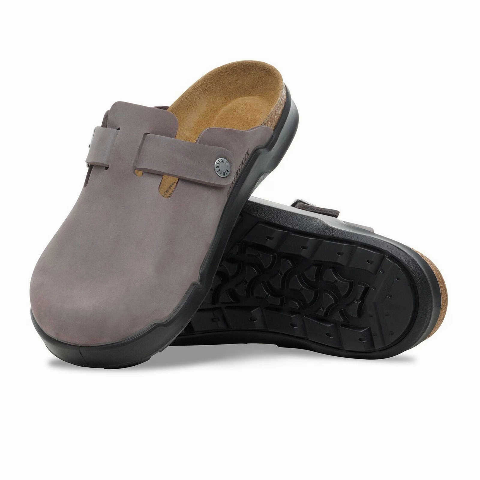Clean Tone Birkenstock Boston Crosstown Clog (Men) - Iron Oiled Leather