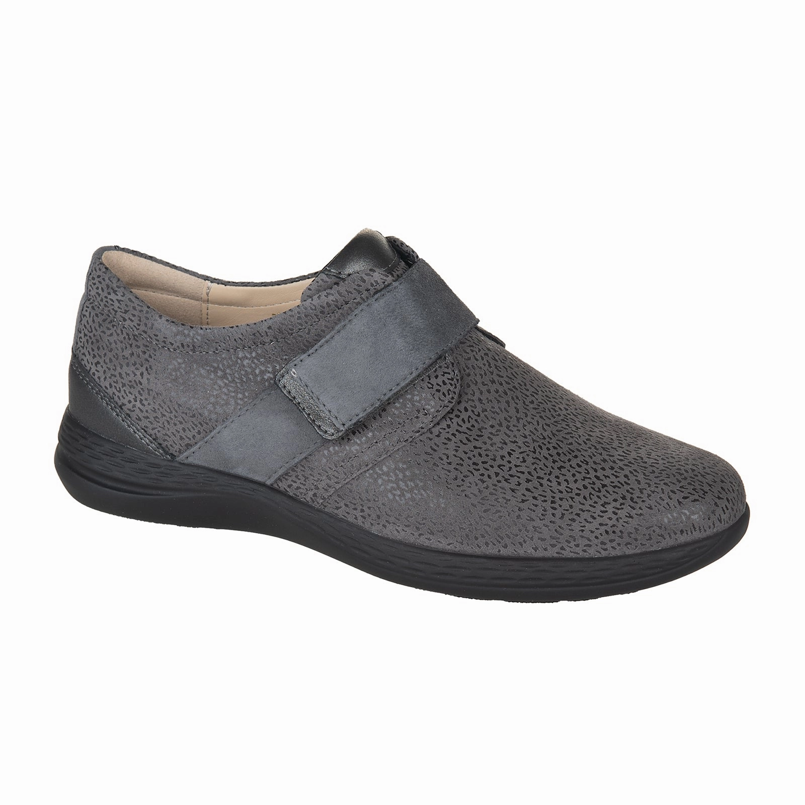Fidelio Masha Slip On (Women) - Smoke Sophisticated Look Lace Soft