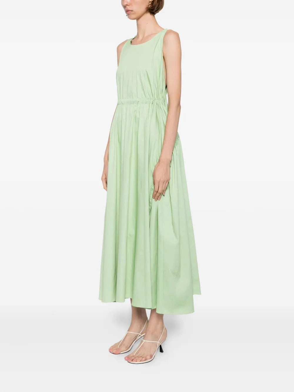 Versaille Dress in Seaglass RipstopFabric wrinkle free