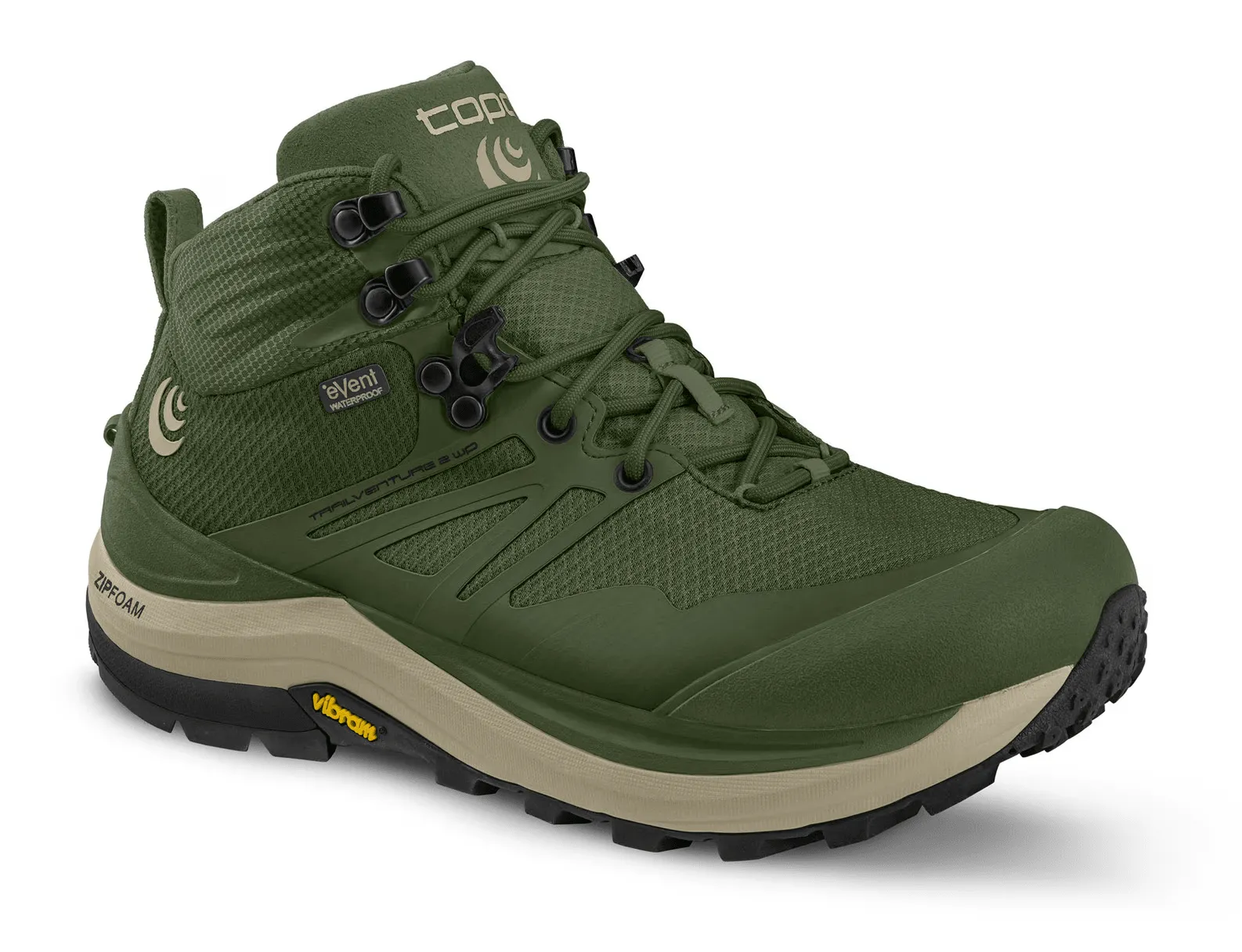 Impact Resistant Design TOPO WOMENS TRAILVENTURE - OLIVE / TAN