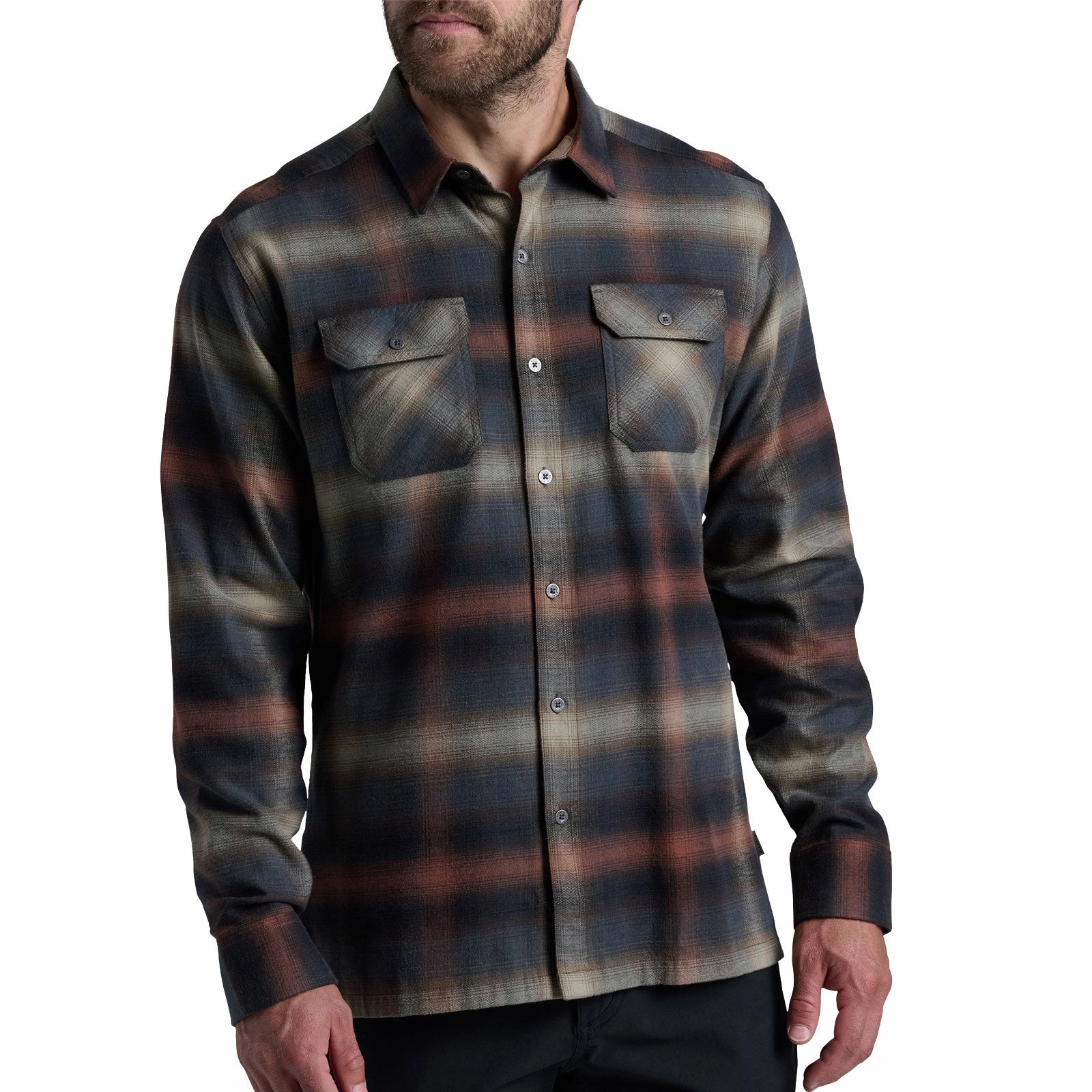 Relaxed T-shirt Kuhl Dillingr Long Sleeve Flannel (Men) - Dune