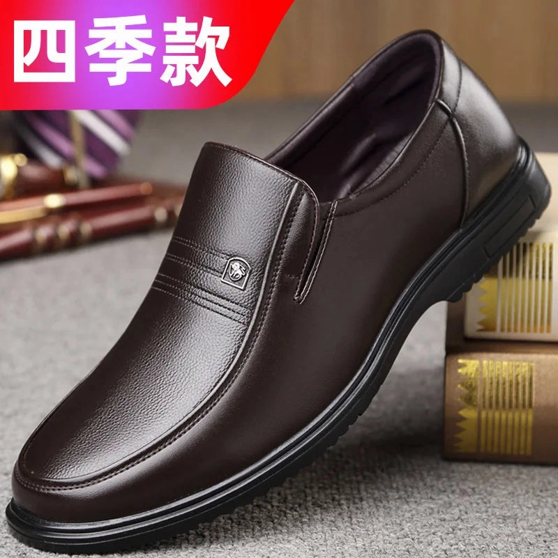 Leather Men Formal Shoes Luxury Brand 2025 Men's Loafers Dress Moccasins Breathable Slip on Black Driving Shoes Plus Size 38-46 Exclusive sincere