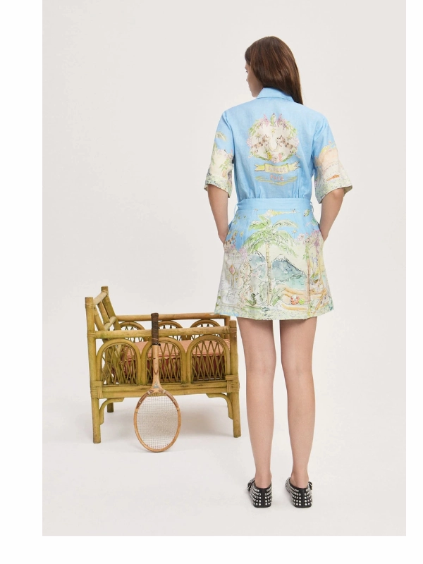 Stylish Protection Tale Core Anouk Mini Dress in Sky