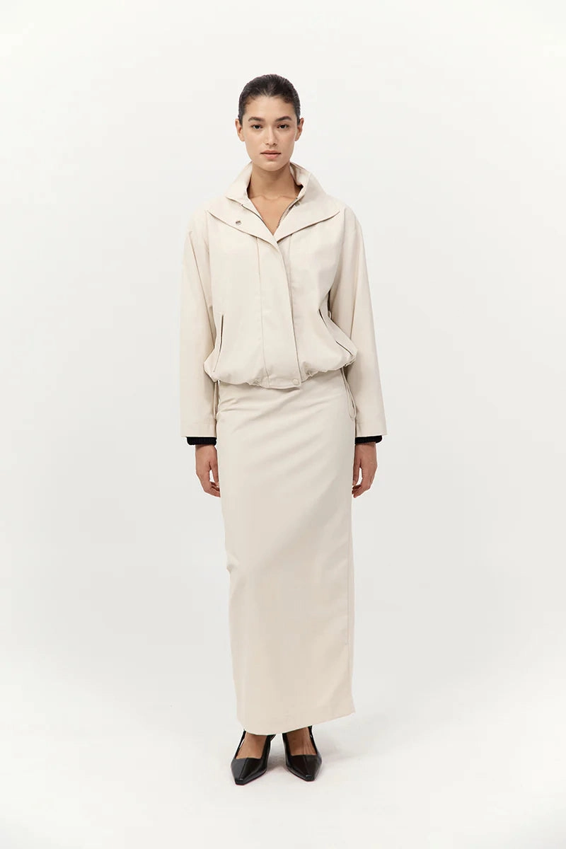 Trendy sneakers Flight Jacket in Putty