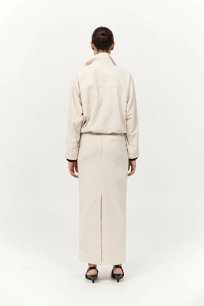 Flight Jacket in Putty Sporty Shorts