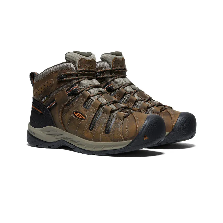 FLINT II MID MENS WATERPROOF  SOFT TOE - BLACK OLIVE / BRINDLE cyclists