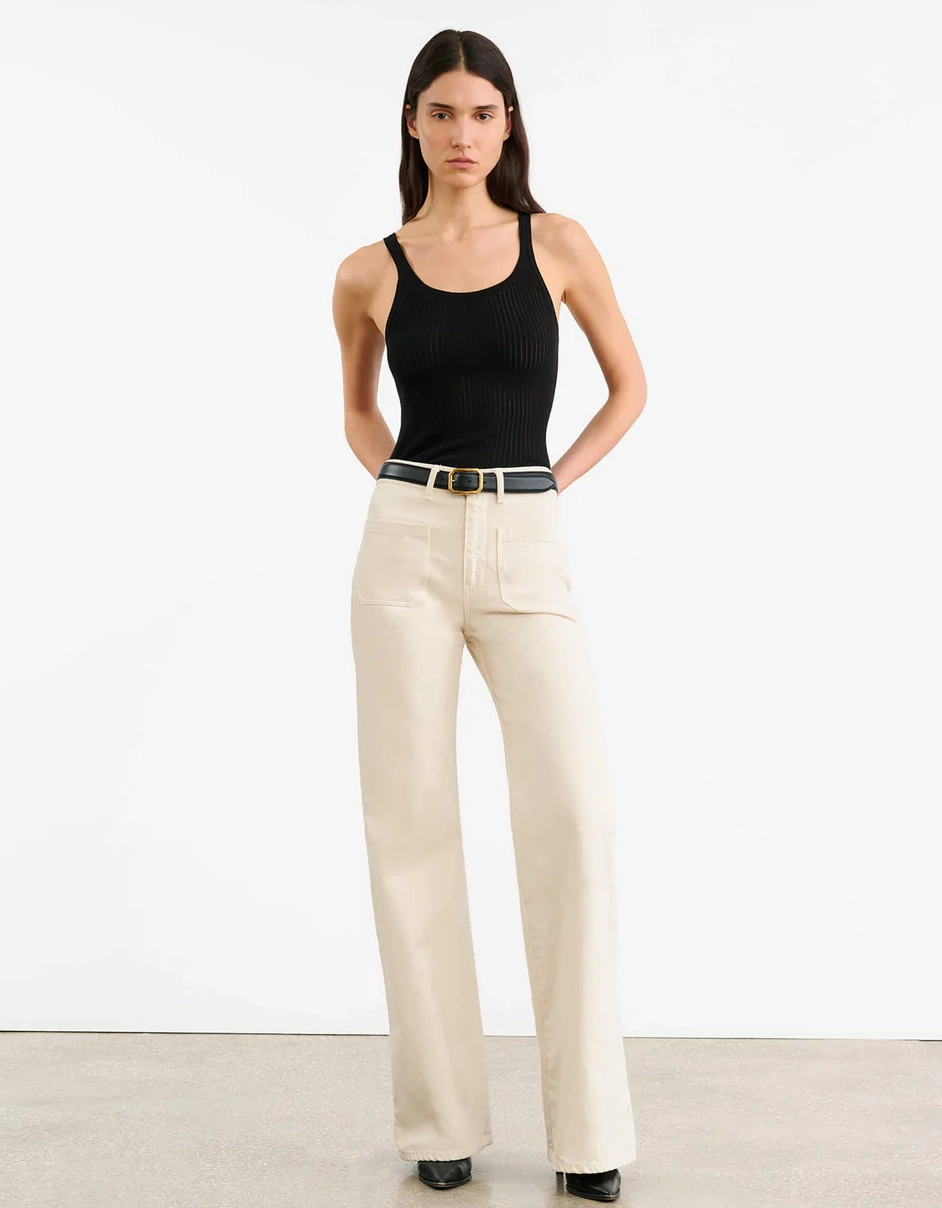 Soft Touch Florence Pant in Stone