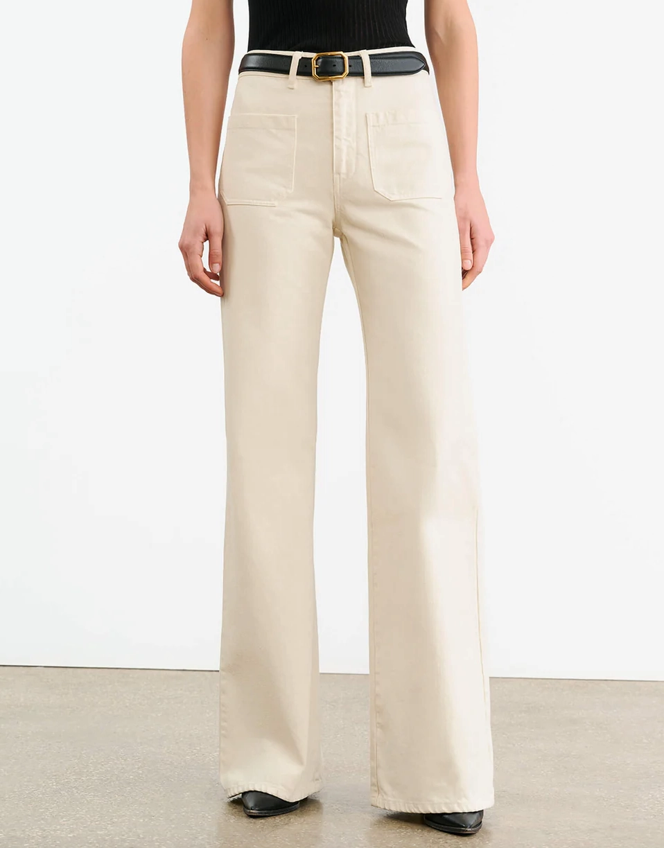 Florence Pant in Stone Smart Look Soft Joggers