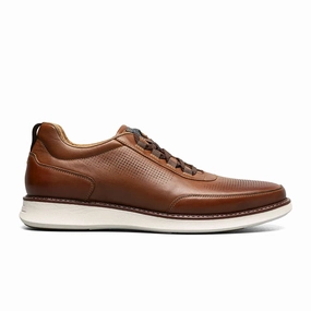 Florsheim Launch Elastic Lace Slip On (Men) - Cognac Multi Ready Glow MultiPurposePockets
