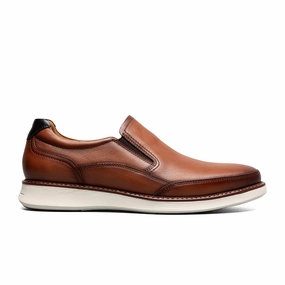 Florsheim Launch Moc Toe Slip On (Men) - Cognac Multi Clasp-Closure