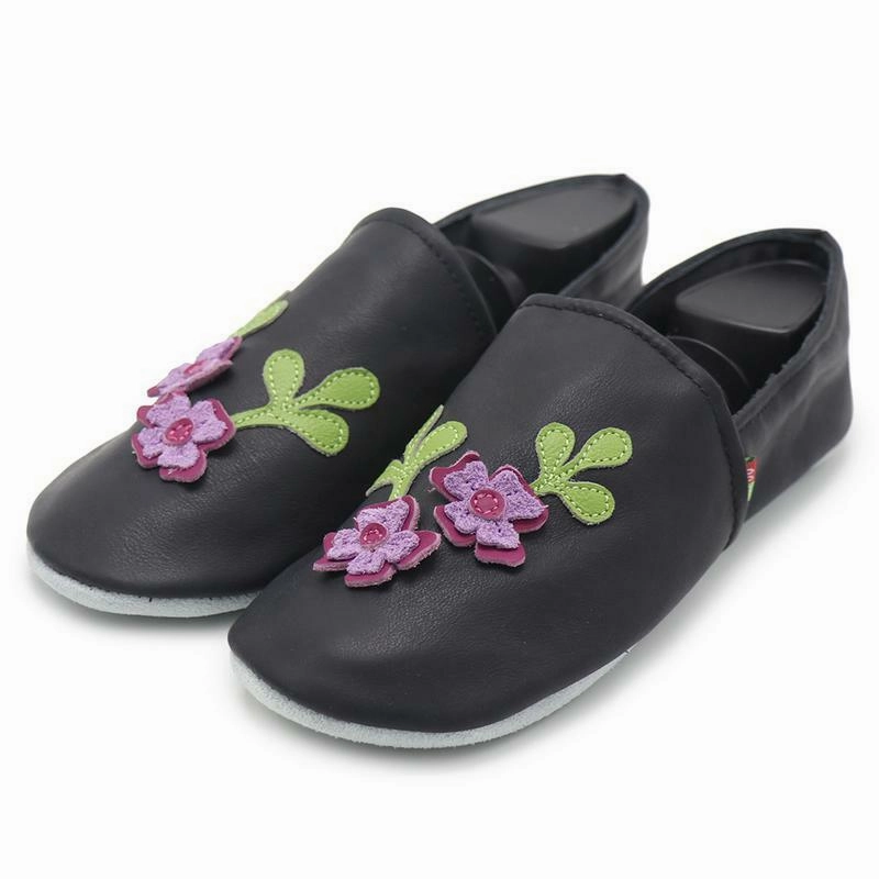 Bonded Seam Technology junior - style Flower black Women Slippers