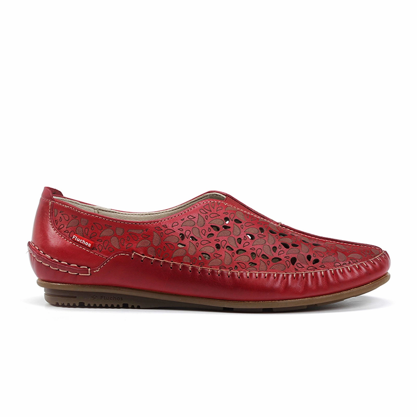 Fluchos Elsa F1182 Slip On (Women) - Red Casual Silhouette