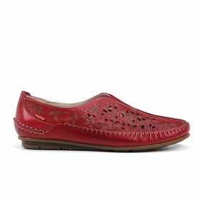 Fluchos Elsa F1182 Slip On (Women) - Red Casual Silhouette
