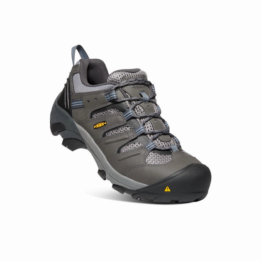 Men's Lansing Low (Steel Toe)  |  Magnet/Majolica Blue Water-resistant Cushion Soft Leather