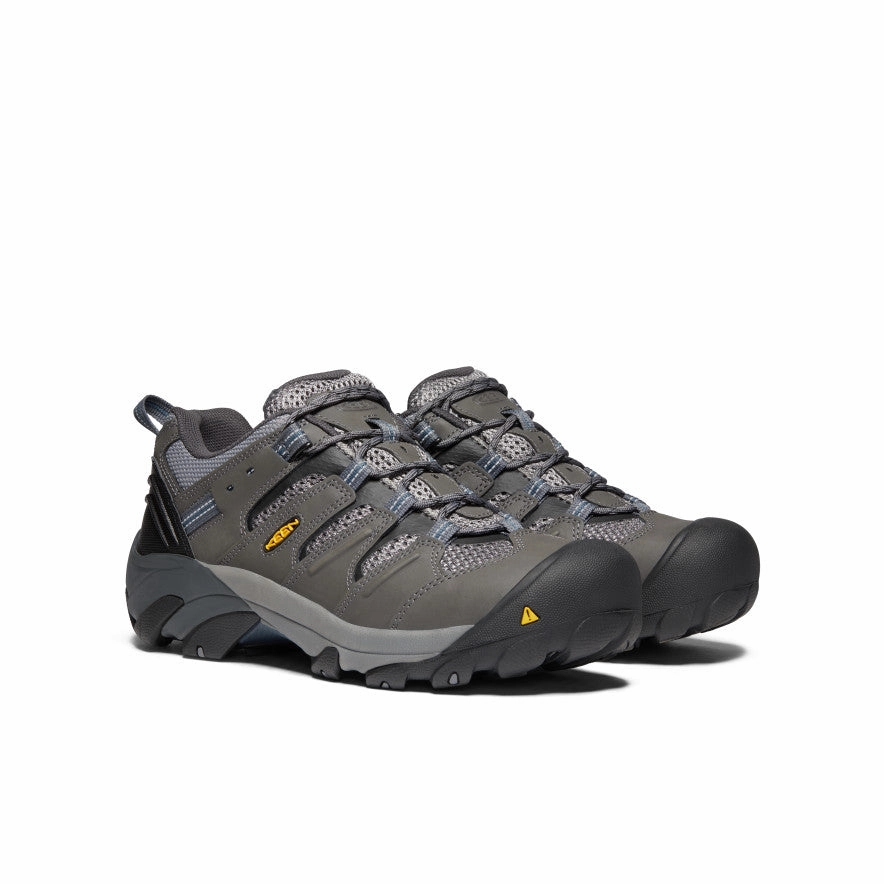 Men's Lansing Low (Steel Toe)  |  Magnet/Majolica Blue Quick Lace Shoes Heavy Sole Gear