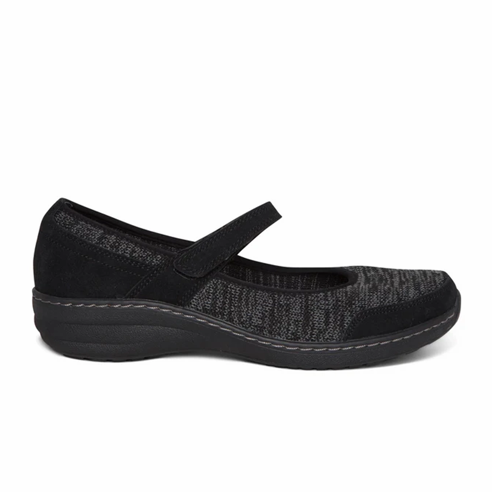 Aetrex Mina Mary Jane (Women) - Black Comfortable Look