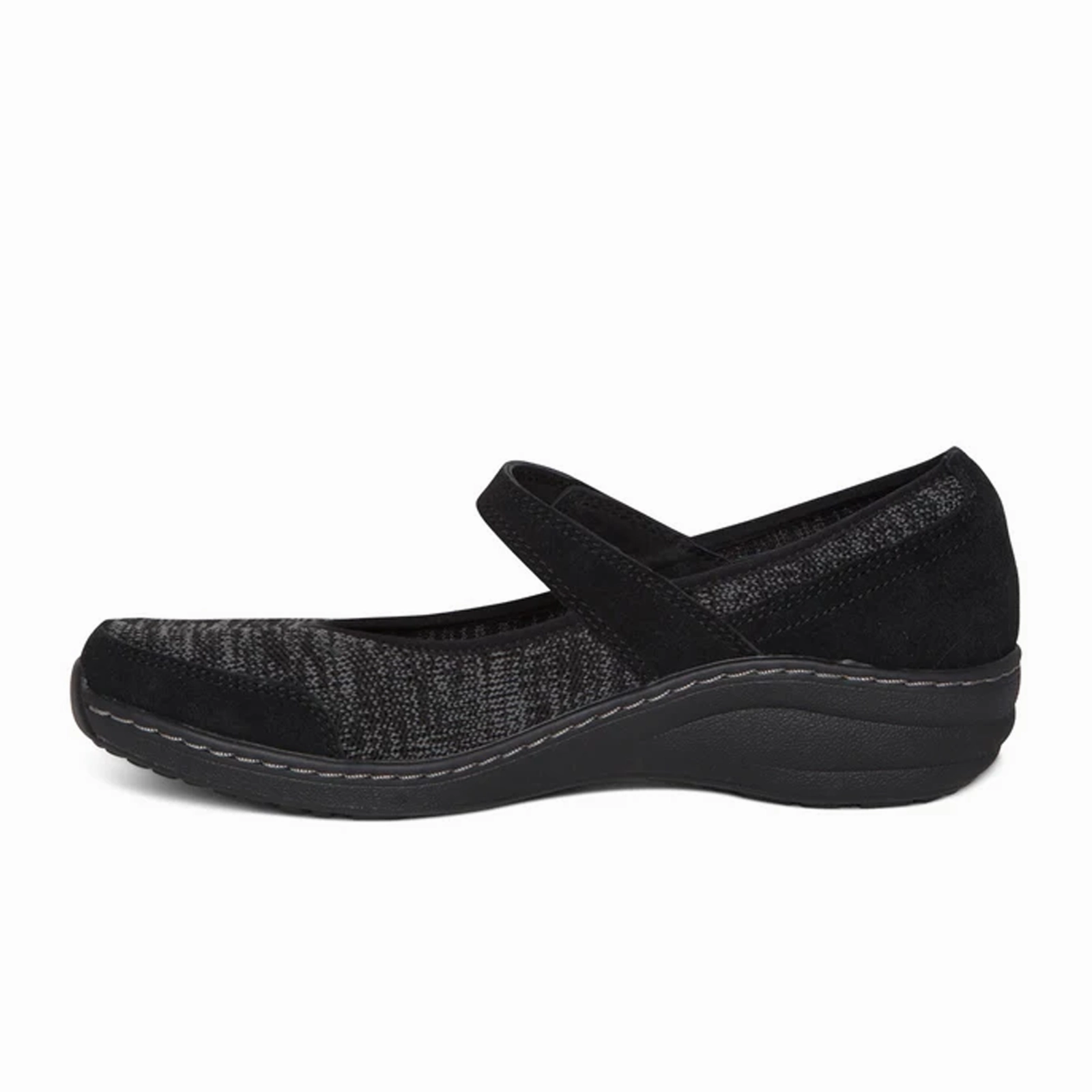 Soft Cut Aetrex Mina Mary Jane (Women) - Black