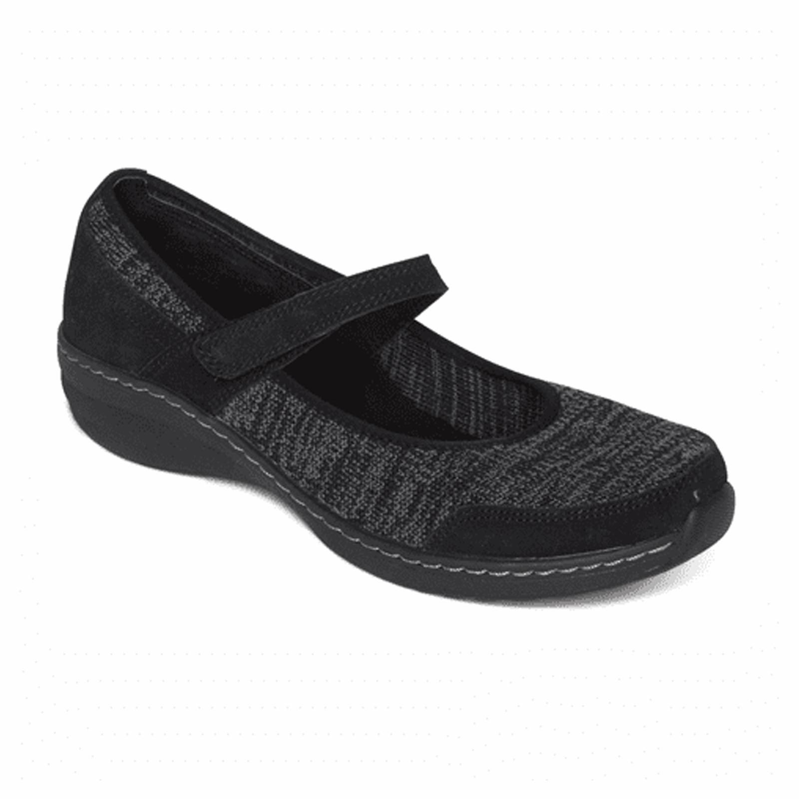 Aetrex Mina Mary Jane (Women) - Black Comfort Mode