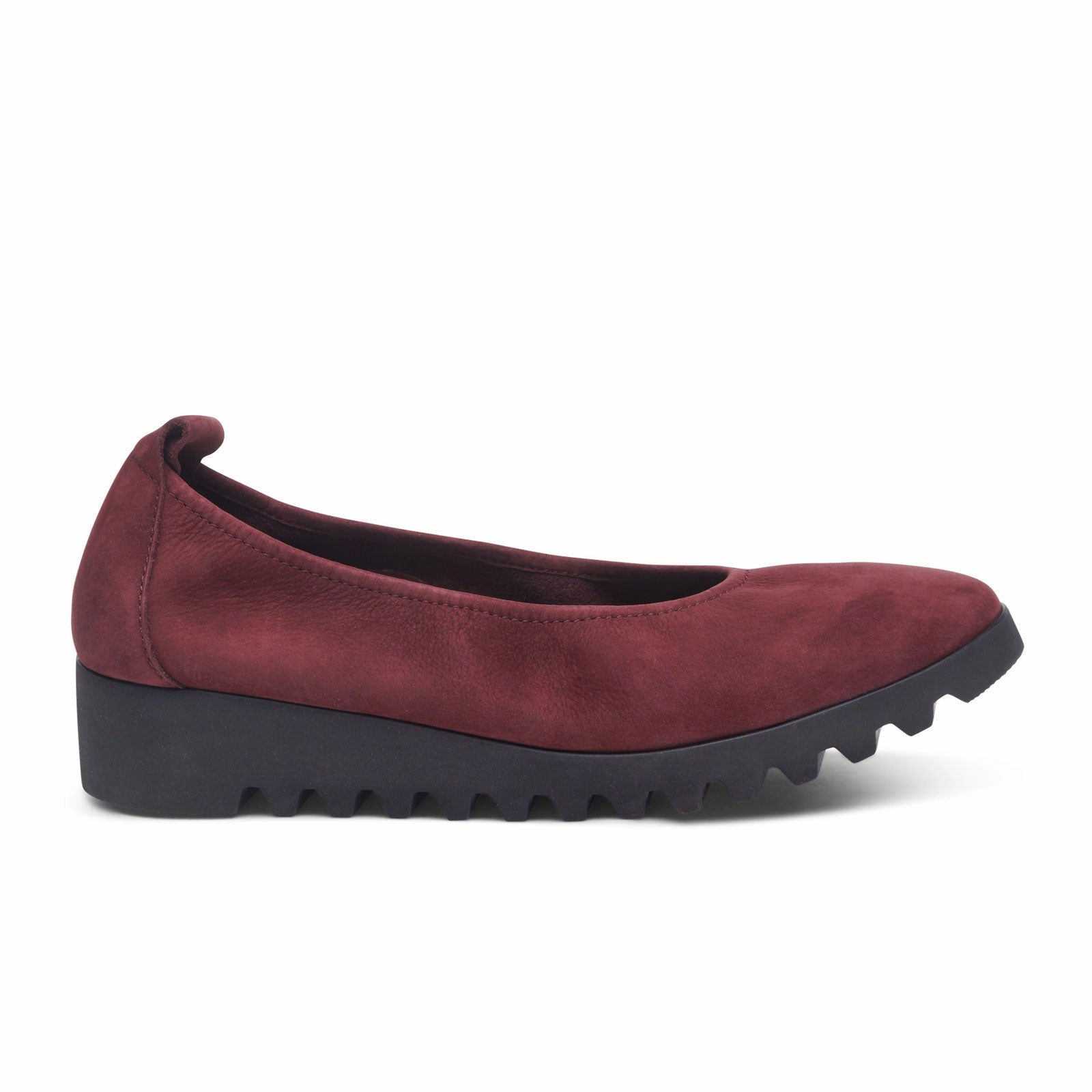Luxe Mood Mood Edge Aetrex Brianna Ballet Flat (Women) - Burgundy