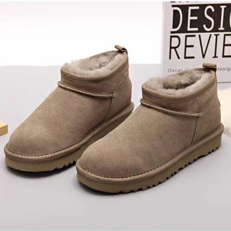 Women Winter Suede Warm Simple Short Snow Boots Slip On Closure cyclists' efficiency