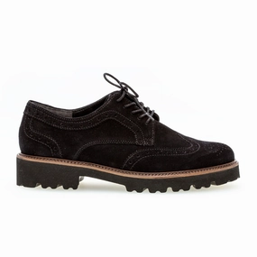 One Piece Look Gabor 244 Oxford (Women) - Black Suede
