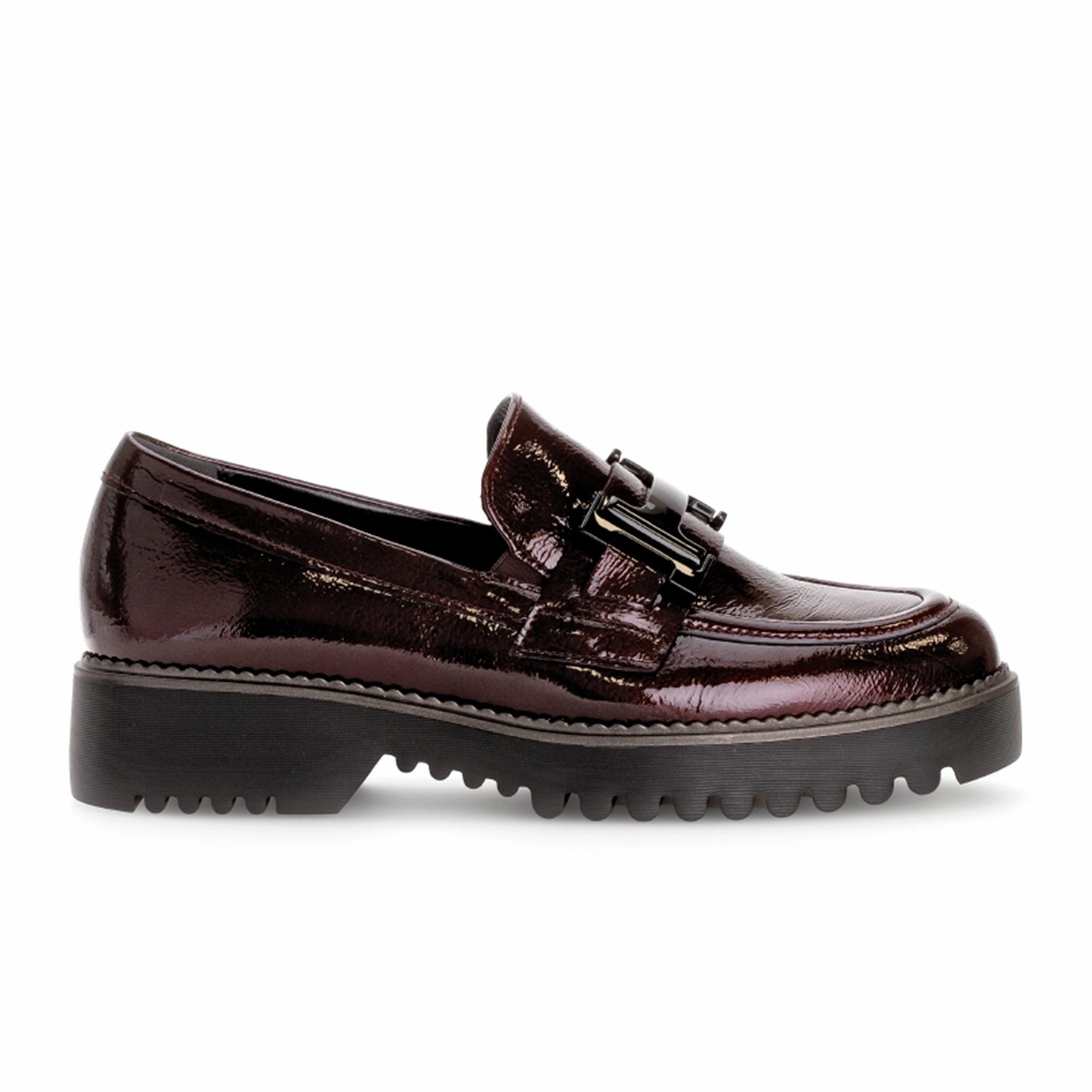 Vibrant Tone Gabor 452 City Loafer (Women) - Rock Lack/Burgundy Patent
