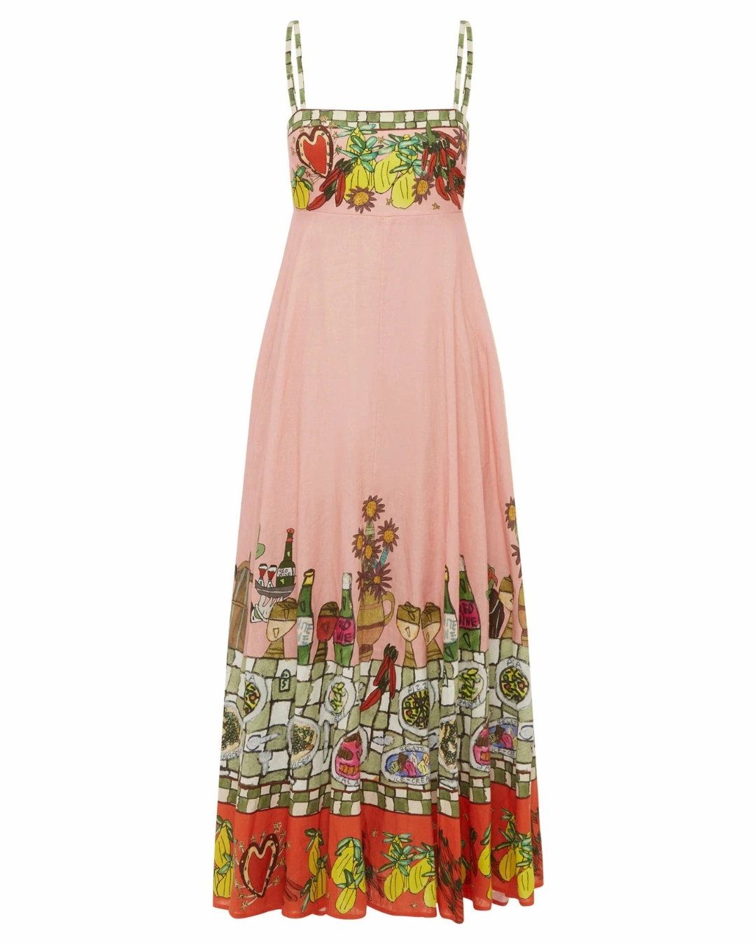 Contessa Sundress in Multi DurableStitching London Edge